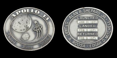 Apollo 14 Robbins medallion