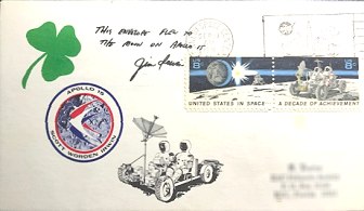 Apollo 15 flown Shamrock cover alternative design