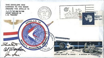 Apollo 15 flown Sieger crew-owned cover