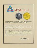 Apollo 8 Manned Flight Awareness medallion presentation