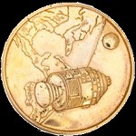 Apollo 1 gold Fliteline medallion