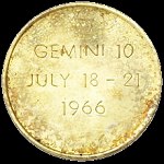 Gemini 10 gold Fliteline medallion back