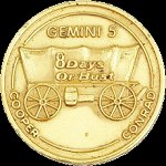 Gemini 5 gold Fliteline medallion