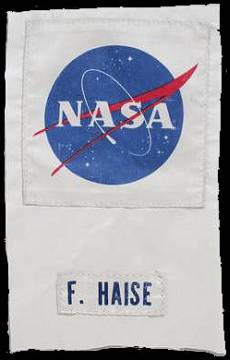 A piece of Fred Haise's Apollo 13 PLSS cover