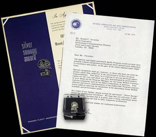 Apollo-era Silver Snoopy award