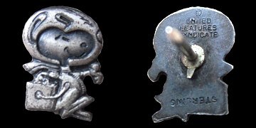 Silver Snoopy pin variant 28