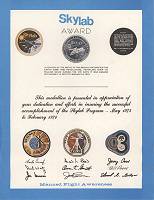 Skylab Manned Flight Awareness medallion presentation